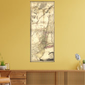 New Jersey Pennsylvania New York Map (1777) Leinwanddruck (Insitu (Wohnzimmer))