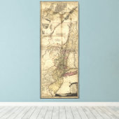 New Jersey Pennsylvania New York Map (1777) Leinwanddruck (Insitu (Holzboden))