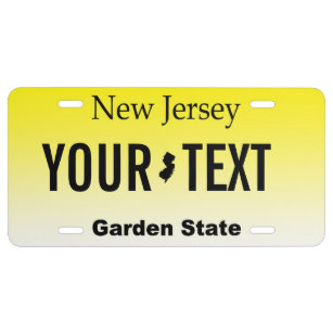 New-Jersey personalisierte Eitelkeit US Nummernschild