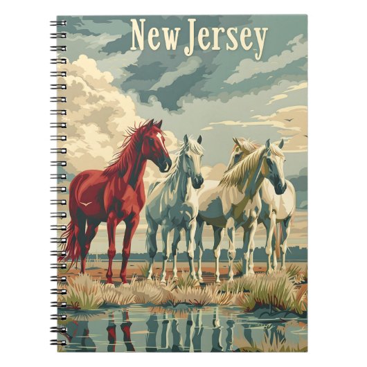 New Jersey Pferde Notizblock (Vorderseite)