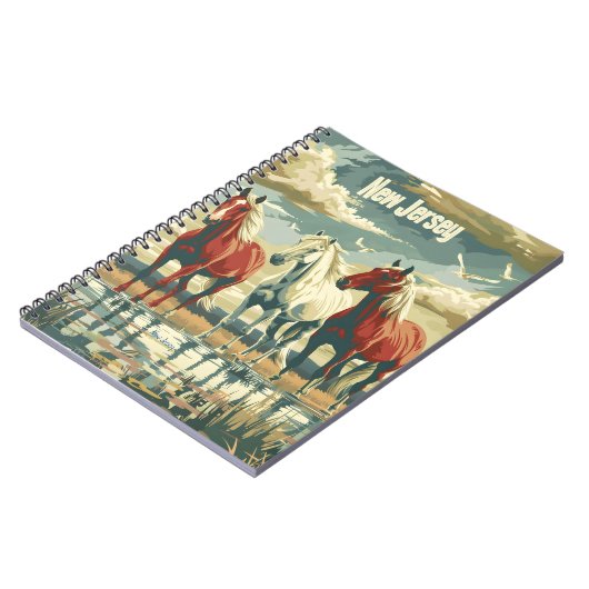 New Jersey Pferde Notizblock (Linke Seite)