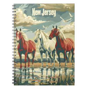 New Jersey Pferde Notizblock