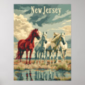New Jersey Pferde Poster (Vorne)