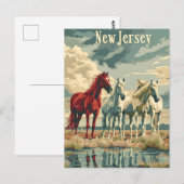 New Jersey Pferde Postkarte (Vorne/Hinten)