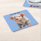 New Jersey Pig Drink Untersetzer (angewinkelt)