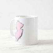 New Jersey Pink-Kontur Kaffeetasse (Vorderseite Links)