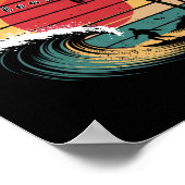 New Jersey Point Pleasant Beach Surfen Poster (Ecke)