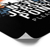 New Jersey Point Pleasant Surfen Surfer  Poster (Ecke)