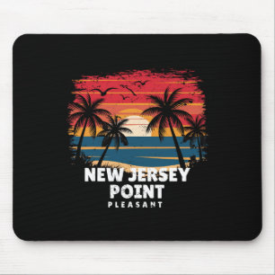 New Jersey Point Pleasant Surfer Palmbaum So Mousepad