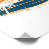 New Jersey Point Pleasant Surfer Palmbaum So Poster (Ecke)