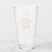 New Jersey Pork Roll NJ Ham Egg Breakfast Sandwich Glas (Rückseite)
