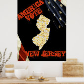 NEW JERSEY POSTER (Küche)