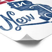 New Jersey Poster Funny Red White Blue Staaten Pri (Ecke)
