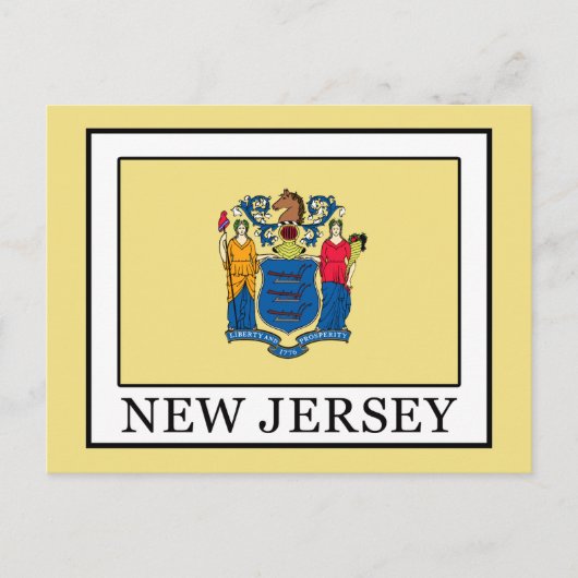 New Jersey Postkarte (Vorderseite)