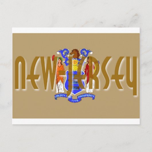New Jersey Postkarte (Vorderseite)