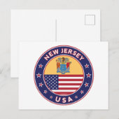 New Jersey Postkarte (Vorne/Hinten)