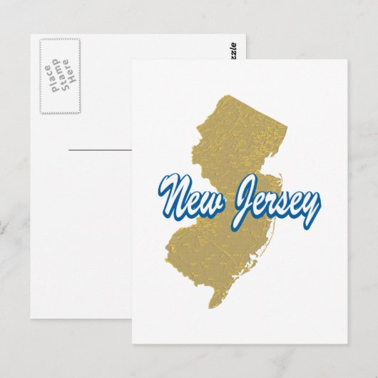 New Jersey Postkarte (Vorne/Hinten)