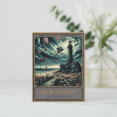 New Jersey | Postkarte Gothic Art (Stehend Vorderseite)