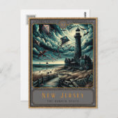 New Jersey | Postkarte Gothic Art (Vorne/Hinten)