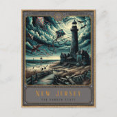 New Jersey | Postkarte Gothic Art (Vorderseite)