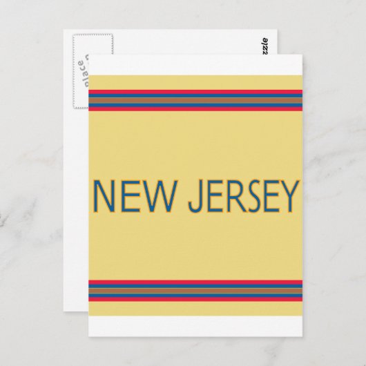 New Jersey Postkarten (Vorne/Hinten)