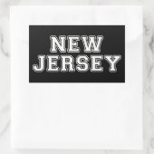 New Jersey Rechteckiger Aufkleber (Tasche)