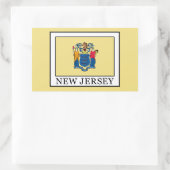 New Jersey Rechteckiger Aufkleber (Tasche)