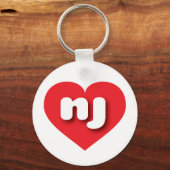 New Jersey Red Heart - I Liebe NJ Schlüsselanhänger (Vorderseite)