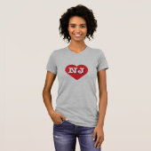New Jersey Red Heart - I Liebe NJ T-Shirt (Vorne ganz)