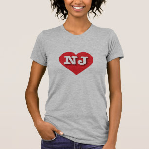 New Jersey Red Heart - I Liebe NJ T-Shirt