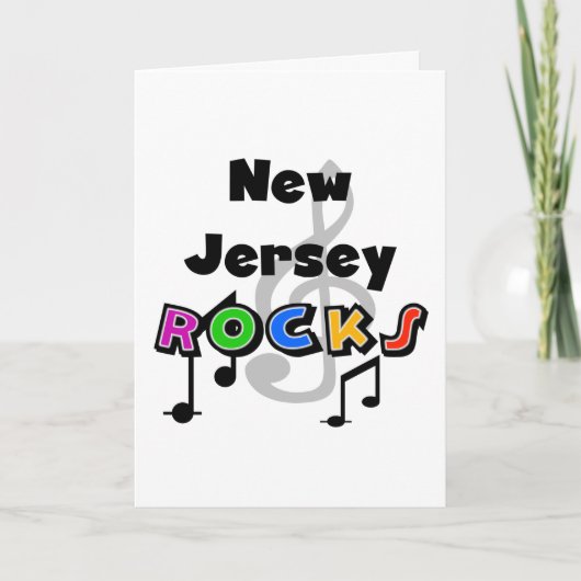 New Jersey Rocks Karte (Vorderseite)