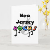 New Jersey Rocks Karte (Gelbe Blume)