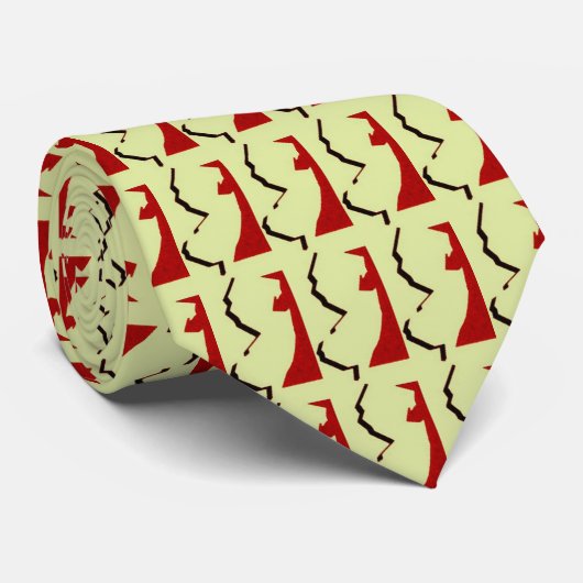 New-Jersey rote GrenzKrawatte Krawatte (Gerollt)