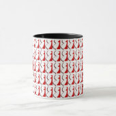 New-Jersey rote und schwarze Wecker-Tasse Tasse (Zentrum)