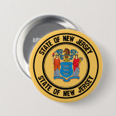 New Jersey Round Emblem Button (Vorne & Hinten)