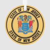 New Jersey Round Emblem Ornament (Rückseite)