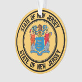 New Jersey Round Emblem Ornament (Vorderseite)