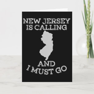 New Jersey ruft und ich muss gehen Karte