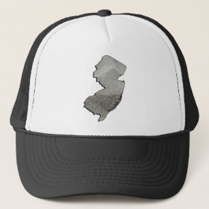 New Jersey Sandy Staat Kontur Truckerkappe