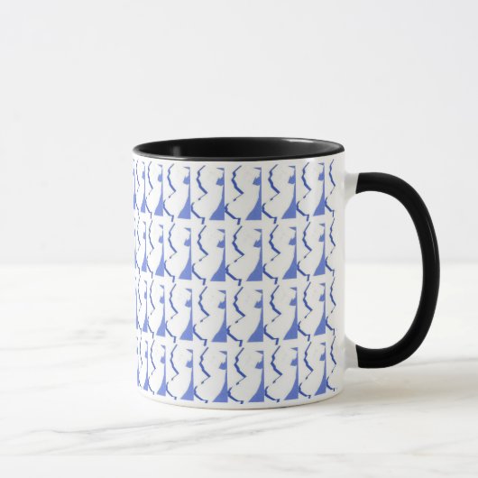 New-Jersey schwarze Wecker-Tasse Tasse (Rechts)