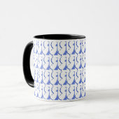 New-Jersey schwarze Wecker-Tasse Tasse (Vorderseite Links)
