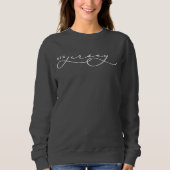 New Jersey Script Staat Women's Sweatshirt (Vorderseite)