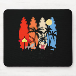 New Jersey Seaside Heights Retro-Surfbrett Vintage Mousepad