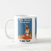New-Jersey setzt ~ Cape May auf den Strand Kaffeetasse (Links)