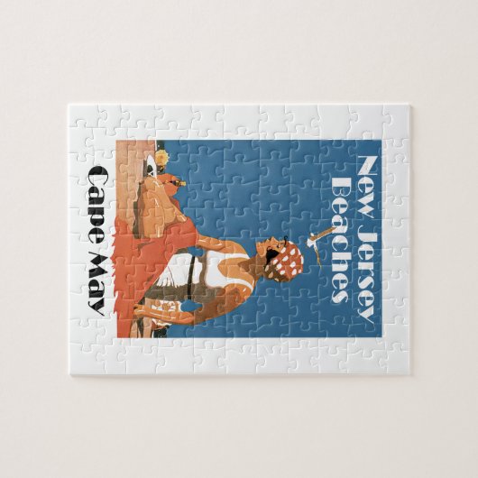 New-Jersey setzt ~ Cape May auf den Strand Puzzle (Horizontal)