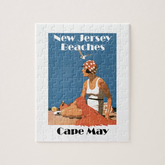 New-Jersey setzt ~ Cape May auf den Strand Puzzle (Vertikal)