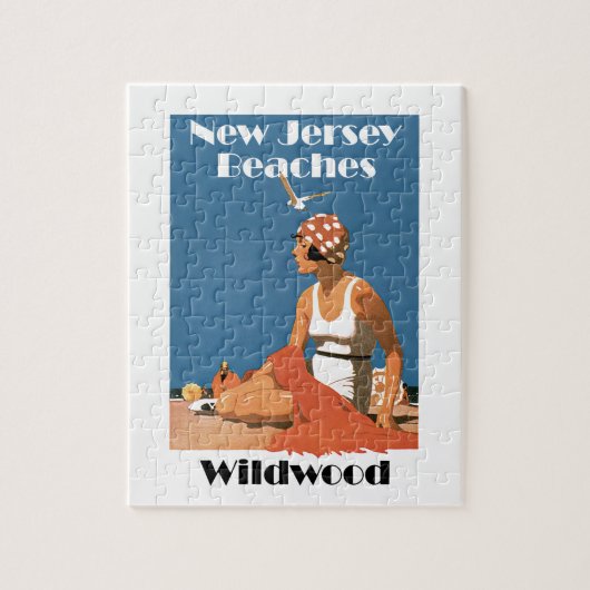 New-Jersey setzt ~ Wildwood auf den Strand Puzzle (Vertikal)