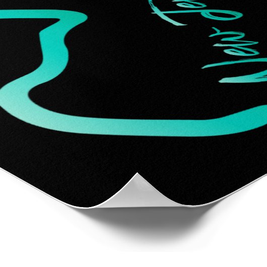 New Jersey Shirt Jersey Graphic Tees For Women. Me Poster (Ecke)