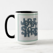 New Jersey Shore Denim-Becher Tasse (Links)