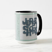 New Jersey Shore Denim-Becher Tasse (VorderseiteRechts)